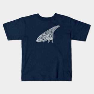 Treehopper Ink Art - cute insect design - on navy blue Kids T-Shirt